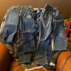 3 pair of boys jeans